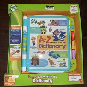 LeapFrog A to Z Learn with Me Dictionary Ages 3+ Vocabulary Alphabet Phonics New